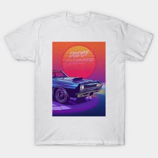 Dodge Charger with 1980's style T-Shirt